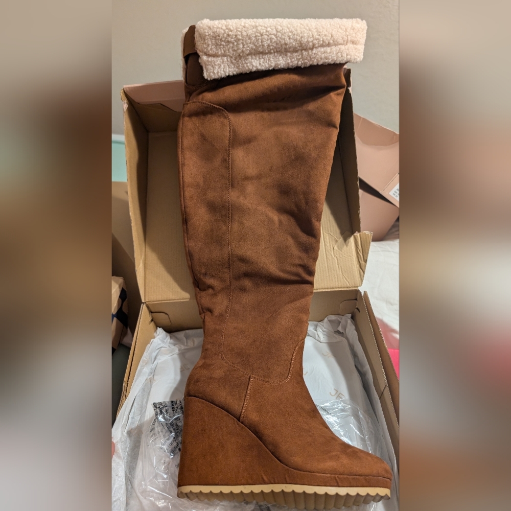 Brown Knee-High Boots
